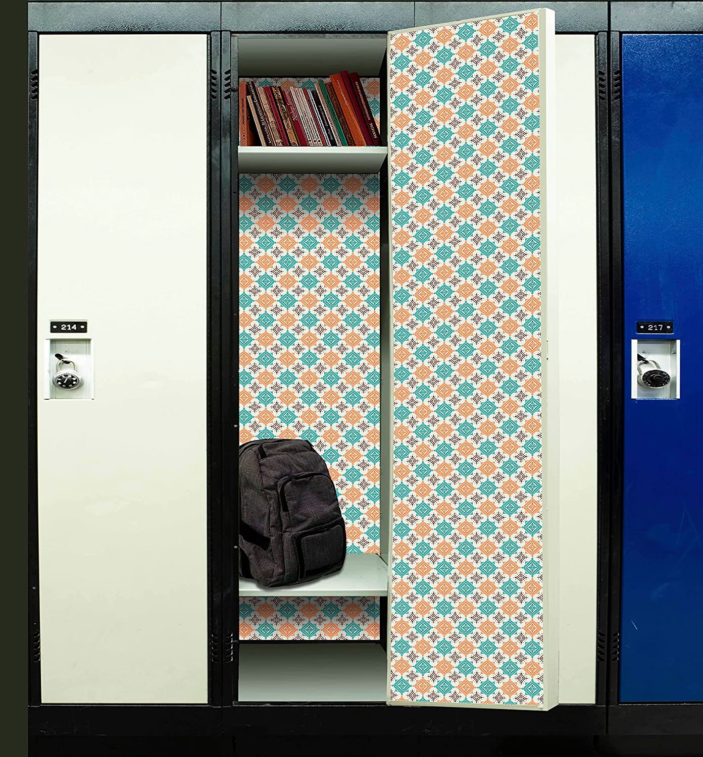 Locker Wallpaper (Full Sheet Pack of 3 Sheets Geometric vb022
