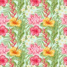 Magnetic Locker Wallpaper (Full Sheet Magnetic) - Pack of 3 Sheets - Tropicl Flowers vb027