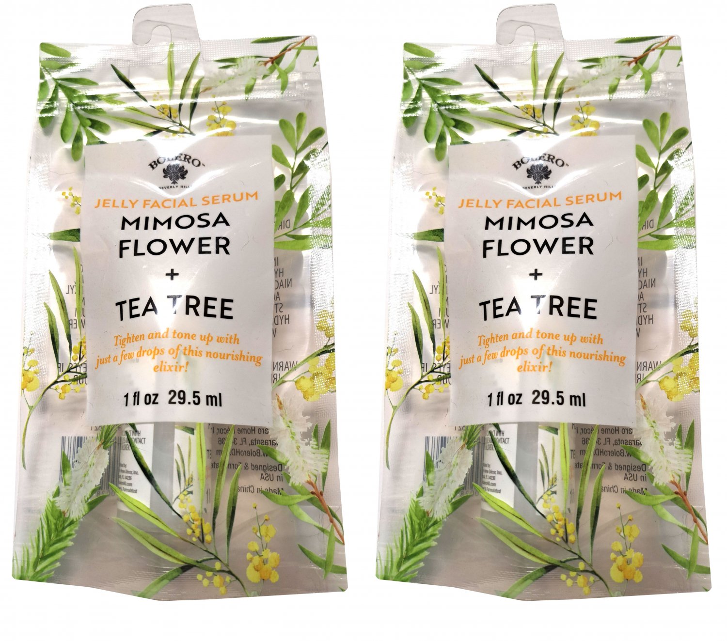 Bolero Jelly Facial Serum Mimosa Flower + Tea Tree 1fl oz(Set of 2)