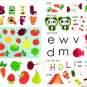 Colors, Letters, Numbers, Shapes with over 80 Sticker each Book - Learning Sticker 4 Book