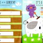Colors, Letters, Numbers, Shapes with over 80 Sticker each Book - Learning Sticker 4 Book