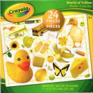 Crayola World of Green, Yellow, Red - 24 Pieces Educational Jigsaw Puzzle (Set of 3)