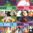 Daddy Loves You - Children's Board Book (Set of 4 Books)