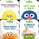 Sesame Street - Good Morning Sesame Street - Children's Board Book (Set of 4 Books)