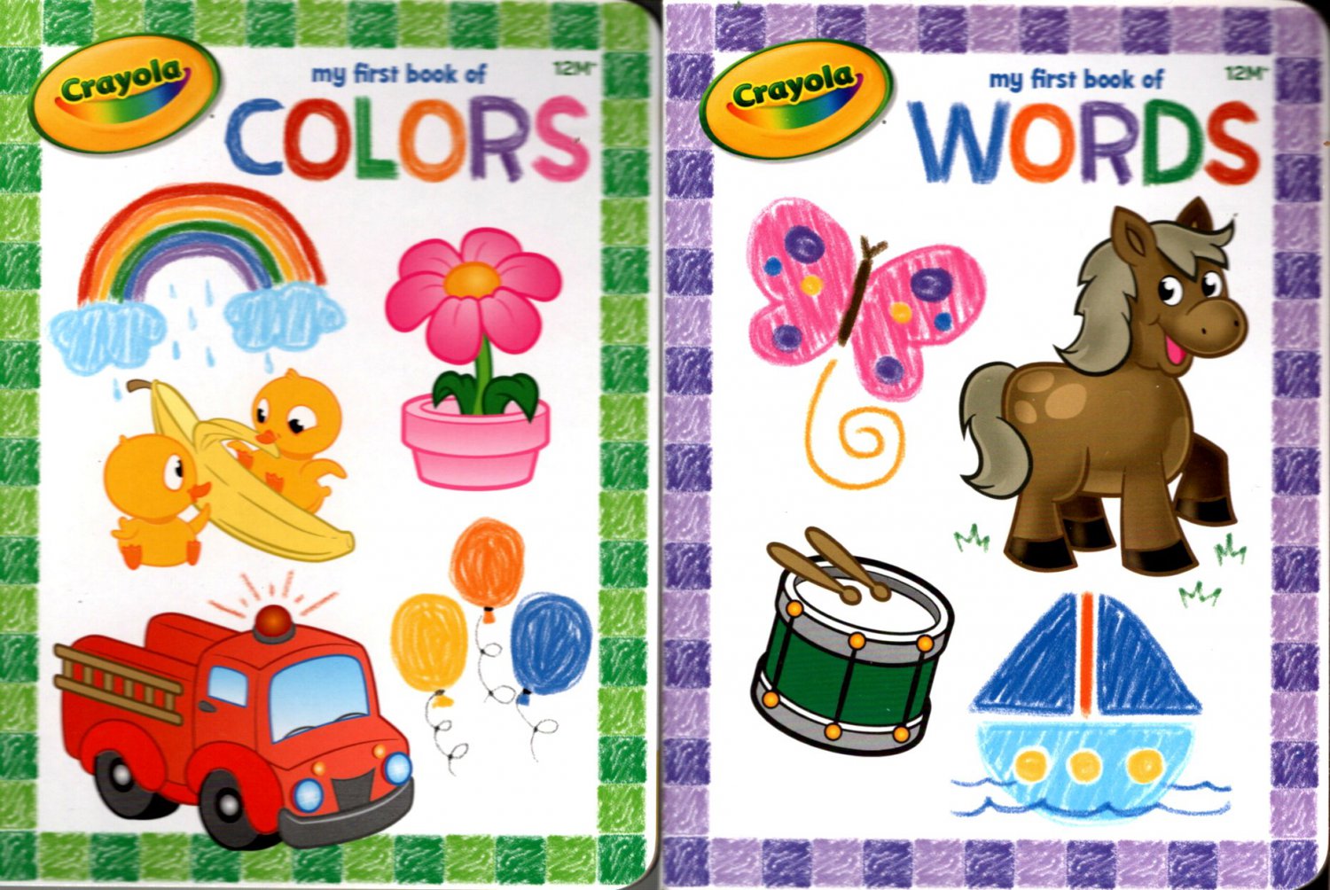 Crayola - My First Book of Words & Colors (Set of 2 Books)