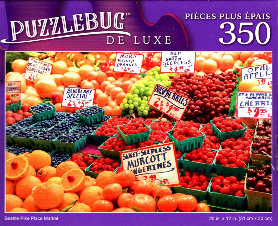 Seattle Pike Place Market - 350 Pieces Deluxe Jigsaw Puzzle