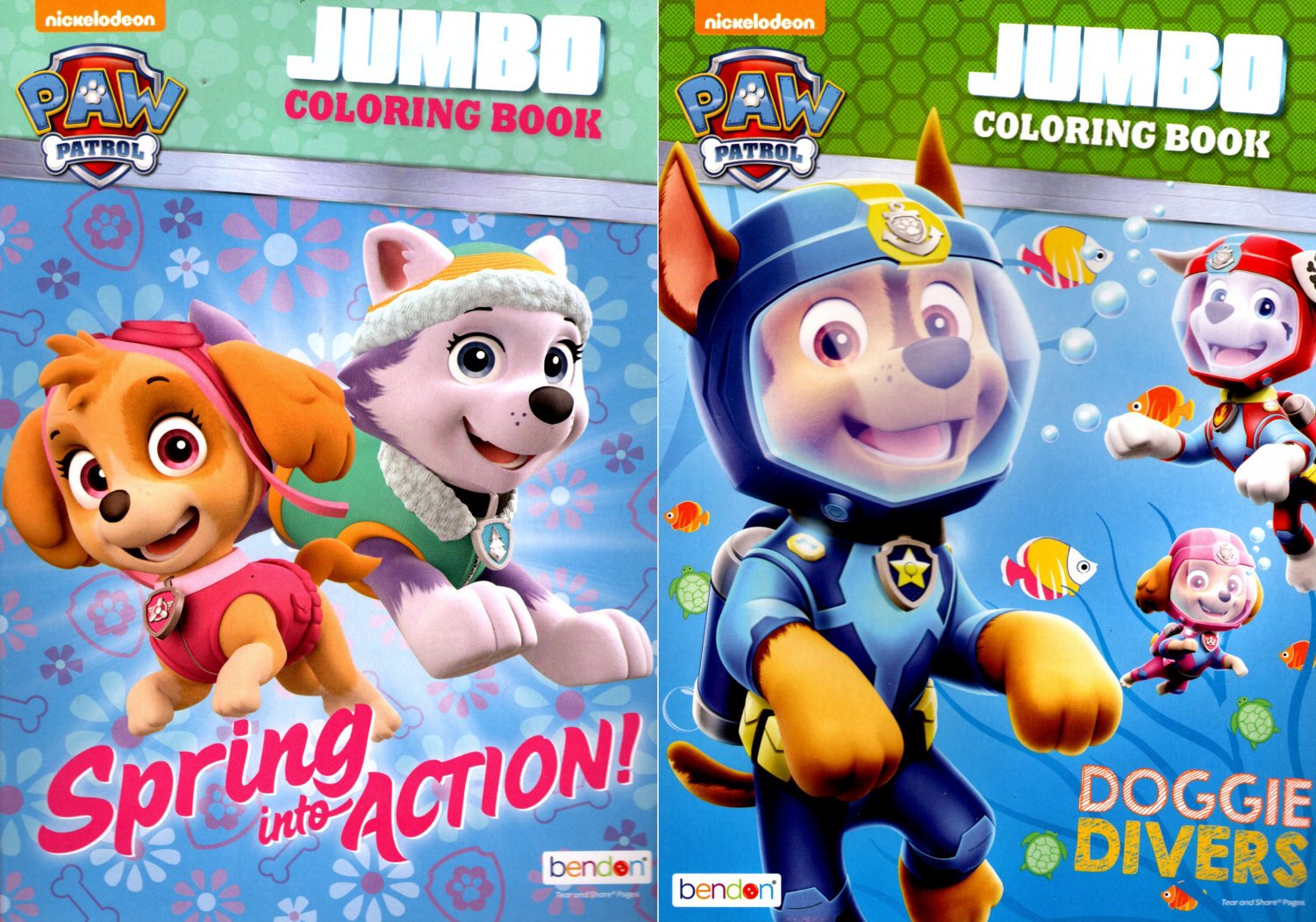 Nickelodeon Paw Patrol Jumbo Coloring & Activity Book Spring into