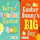 A Very Colorful Easter, The Easter Bunny's Big Day - Children's Board Book (Set of 2 Books)