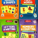 K - Kindergarten Educational Workbooks - Set of 4 Books - v11