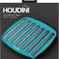 Houdini Silicone Collins Ice Tray with Easy to Remove Ice Spheres, Blue