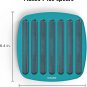 Houdini Silicone Collins Ice Tray with Easy to Remove Ice Spheres, Blue