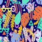 Magnetic Locker Wallpaper (Full Sheet Magnetic) - (Tropical Leaves) - Pack of 3 Sheets ((vb036)