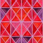 Magnetic Locker Wallpaper (Full Sheet Magnetic) - Pack of 3 Sheets - Geometric Pattern (vb037)