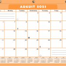 2023 - 2024 Academic Year 12 Months Student Calendar / Planner for 3-Ring v007