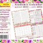 2023 - 2024 Academic Year 12 Months Student Calendar / Planner for Wall & Desk & 3-Ring Binder #020
