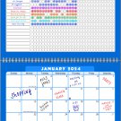 2024 Monthly Desktop/Wall Calendar/Planner - Habit Tracker - (Edition #06)