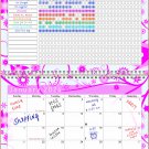 2024 Monthly Desktop/Wall Calendar/Planner - Habit Tracker - (Edition #010)