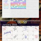 2024 Monthly Desktop/Wall Calendar/Planner - Habit Tracker - (Edition #012)