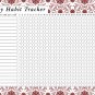 2024 Monthly Desktop/Wall Calendar/Planner - Habit Tracker - (Edition #014)