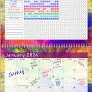 2024 Monthly Desktop/Wall Calendar/Planner - Habit Tracker - (Edition #026)
