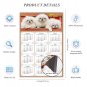 2024 Magnetic Calendar - Calendar Magnets - Today is My Lucky Day - Dogs Themed 022 (8 x 5.25)