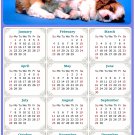 2024 Magnetic Calendar - Calendar Magnets - Today is My Lucky Day - Dogs Themed 011 (7 x 10.5)