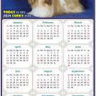 2024 Magnetic Calendar - Calendar Magnets - Today is My Lucky Day - Dogs Themed 07 (7 x 10.5)