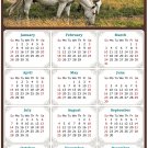 2024 Magnetic Calendar - Calendar Magnets - Today is My Lucky Day - Horses Themed 013 (5.25 x 8)