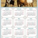 2024 Magnetic Calendar - Calendar Magnets - Today is My Lucky Day - Horses Themed 07 (7 x 10.5)