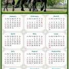 2024 Magnetic Calendar - Calendar Magnets - Today is My Lucky Day - Horses Themed 05 (7 x 10.5)