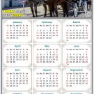 2024 Magnetic Calendar - Calendar Magnets - Today is My Lucky Day - Horses Themed 018 (5.25 x 8)