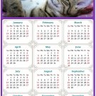 2024 Magnetic Calendar - Calendar Magnets - Today is My Lucky Day - Cat Themed 08 (7 x 10.5)