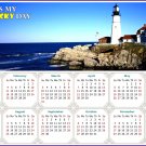 2024 Magnetic Calendar - Today is My Lucky Day - (Portland Lighthouse View)