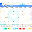 2024 Monthly Magnetic/Desk Calendar - 12 Months Desktop/Wall Calendar/Planner - (Edition #01)