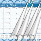 2024 Monthly Magnetic/Desk Calendar - 12 Months Desktop/Wall Calendar/Planner - (Edition #04)