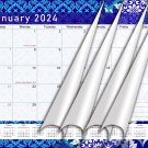 2024 Monthly Magnetic - 12 Months Desktop/Wall Calendar/Planner - (Edition #017)