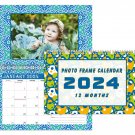 2024 Photo Frame Wall Spiral-bound Calendar - (Edition #015)