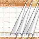 2023 - 2024 Monthly Spiral-Bound Wall / Desk Calendar - 16 Months (Edition #025)