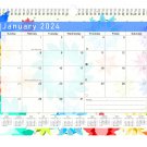 2024 Monthly Spiral-Bound Wall/Desk Calendar - 12 Months - (Edition #01)