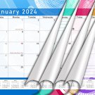 2024 Monthly Spiral-Bound Wall/Desk Calendar - 12 Months - (Edition #02)