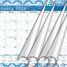2024 Monthly Spiral-Bound Wall/Desk Calendar - 12 Months - (Edition #04)