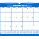 2024 Monthly Spiral-Bound Wall/Desk Calendar - 12 Months - (Edition #06)