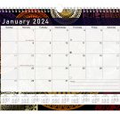 2024 Monthly Spiral-Bound Wall/Desk Calendar - 12 Months - (Edition #012)