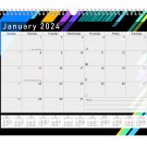 2024 Monthly Spiral-Bound Wall/Desk Calendar - 12 Months - (Edition #013)