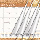 2024 Monthly Spiral-Bound Wall/Desk Calendar - 12 Months - (Edition #025)