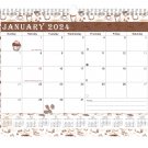 2024 Monthly Spiral-Bound Wall/Desk Calendar - 12 Months - (Edition #030)