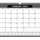 2024 Monthly Spiral-Bound Wall/Desk Calendar - 12 Months - (Edition #031)