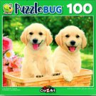 Cute Retriever Puppies - 100 Pieces Jigsaw Puzzle for Adult