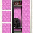 Magnetic Locker Wallpaper (Full sheet Magnetic) - (Pink Geometric) - Pack of 3 Sheets (vb069)
