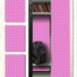 Magnetic Locker Wallpaper (Full sheet Magnetic) - (Pink Geometric) - Pack of 3 Sheets (vb069)